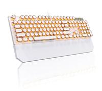 MageGee Teclado mecánico Gold Punk Typewriter