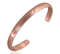 MagEnergy Pulsera de cobre sólido para hombres y mujeres, 100% puro hecho a mano, 6.89 inch, Cobre, No es una piedra preciosa