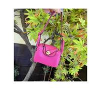 (Magenta)Mini Lindy Cartera Accesorio para Estuche Soporte con Paquete de Uso Versátil Llavero Colgante