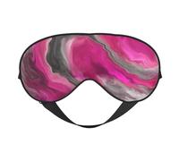 Magenta Negro Gris Joya Tono Fluido Arte Remolino, Cubreojos completos Antifaz bloqueador de luz Antifaz para dormir Antifaz suave con los ojos vendados Noche