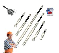 Magfixer High-Magnetic Screwdriver Set,Vrsgs Drill Bits,High-Magnetic Screwdriver Drill Bit Set,K5 Impact Resistant Anti Slip Bits,1/4 Universal Phillips Strong Drills for Screw (1SET)