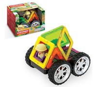 Magformers Jungle Rally Kart - Bloques y Azulejos magnéticos para vehículos y Modelos 3D. Juguete Stem y Juguete Creativo.
