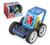 Magformers Kart Rally - Baldosas magnéticas y Bloques de Juguete. Hace vehículos y Modelos 3D. Juguete Stem y Juguete Creativo.