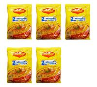 Maggi 2 Minute Noodles Masala Taste 5 paquetes x 70 g fideos masala India