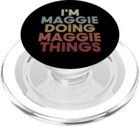 Maggie Name Maggie Personalized Name First Given PopSockets PopGrip para MagSafe