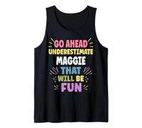 Maggie Personalized Women's Gift Custom Maggie Camiseta sin Mangas