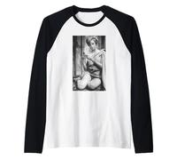 Maggie Smith Strip La Actriz Willow Downton Abbey 1960 Camiseta Manga Raglan