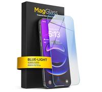 magglass Cristal templado con filtro azul para iPhone 17 Air (6,6'') - Protector de pantalla anti-luz azul con instalación fácil