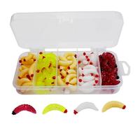 Maggot Lures - Soft Wax Bass Bait, Artificial Softbait Trout, Freshwater Fish Ice and Lake Use | Angler’s Essential Attractant for Bass, Trout, and Other Species, Practical