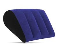 Magguta Almohada Inflable Azul Simple Cojín de Ayuda para la Postura de Yoga Reducir la Cintura y la presión de la Espalda Cojín de Cuña Almohada Lumbar
