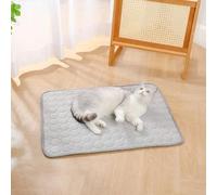 Maghrozi Alfombrilla de refrigeración con diseño de pata del Mar del Norte, tejido de malla 3D transpirable, impermeable, protege a tu perro de un golpe de calor, ideal para el hogar (gris, 150 x 100