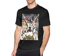 Magi The Adventures of Sinbad Men's Cotton Round Neck T-Shirt Fashion Black 3XL