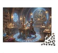 Magia, Alquimia, Engranajes Puzzle 1000 Piezas Adultos Y Niños,Deco Pared,Premium,Rompecabezas,Cartón,14 Años+,Educativo,Desafío,Anti-estrés,Regalo Ideal,Relax,Reto 52x38cm