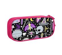 Magia Bruja Brujería Bohemia Dibujo Impresión Estuche Almacenamiento Cosméticos Herramientas de Arte Suministros Estudiantes Profesores Uso Versátil, Pink, Talla única, Juego de mochila escolar