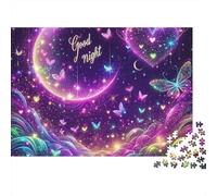 Magia de Buenas Noches Rompecabezas 1000 Piezas Cartón Reciclado para Toda La Familia Regalo Cumpleaños para Decorar Oferta Mejor Regalo 52x38cm/1000pcs