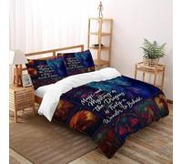 Magia de Dragones Funda Nordica Algodon 3 Piezas 3D Impresa Fantasy Mythical Creatures Sky con Cremallera Y Funda De Almohada Super King（260x220cm） 100% Microfibra Ropa De Cama