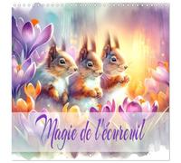 Magia de l'écureuil (Calendrier mural carré 2026 30 x 60 cm (ouvert)) Calendrier double avec une page pour vos prises de notes: Les merveilles des écureuils au fil des saisons. (CALVENDO Animaux)