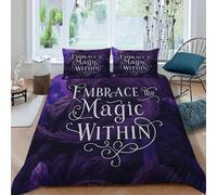 Magia De Ropa De Cama para Magia CrystalBeast con Impresión En 3D, Juego De Funda para Edrojoón con Cremallera, Microfibra Suave Funda Nordica con Fundas De Almohada King（220x240cm）