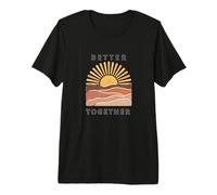 Magia del Atardecer Juntos Camiseta Premium