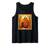 Magia escénica de Halloween Pumpkin House Camiseta sin Mangas