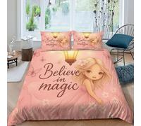 Magia Funda Nórdica Algodon 3 Piezas con Impresión En 3D Ethereal Garden Human con Funda Almohada King（220x240cm） 100% Microfibra Ropa De Cama para Adultos Y Niñas