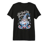 Magia navideña de gnomo de la Ciudad de Nueva York Camiseta Premium