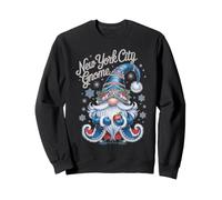 Magia navideña de gnomo de la Ciudad de Nueva York Sudadera