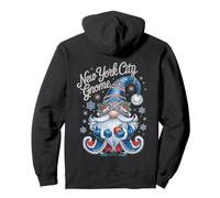 Magia navideña de gnomo de la Ciudad de Nueva York Sudadera con Capucha