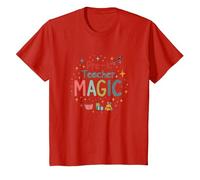 Magia para Maestros de prekínder: inspiración Brillante en el Aula Camiseta, Niños, Rojo, 4 años