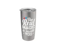 Magia real dentro de ti Placebo Vaso térmico de acero inoxidable de doble pared