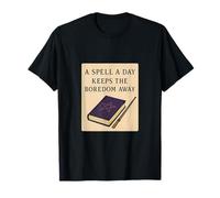 Magia Sabiduría Un Hechizo al Día Arte Antiguo Libro de Hechizos Camiseta