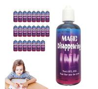 Magia Tinta desaparecida - botellas de apoyo de broma, juguete de broma divertida | Herramienta de magia de Magician Stage, set de botella de tinta de 24 piezas para niños para principiantes Adultos P