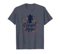 Magia Vaquera: Noche Estrellada con Encanto Occidental, niña de Vaca Camiseta, Hombre, Azul Jaspeado, 4XL