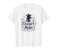 Magia Vaquera: Noche Estrellada con Encanto Occidental, niña de Vaca Camiseta, Hombre, Blanco, 4XL