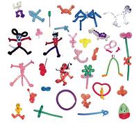 Magiapym Curso Completo de globoflexia - aprende a modelar Globos, globlos de modelar, hinchador Doble acción, Muy fácil en vídeo.