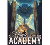 Magic Academy Coloring Book: Wizard School Coloring Pages with Potions, Magical Pets, Spellbook Drawings for Fantasy Fans to Relax and Explore