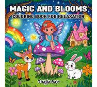 MAGIC AND BLOOMS: COLORING BOOK FOR RELAXATION FOR ADULTS AND TEENS