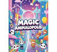 MAGIC ANIMALOPOLIS: 8 Adorable Coloring Pages of Magical Animals in a Modern Kawaii City!