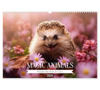 Magic Animals (Wandkalender 2026 DIN A3 quer), CALVENDO Monatskalender: Lassen Sie sich jeden Monat aufs Neue durch die wunderbare Welt der Tiere verzaubern.