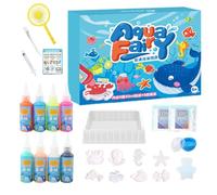 Magic Aqua Gel Toy Art Kit - Gel de Agua de con 8 moldes para Animales Marinos, Stem Juego de Arte y Manualidades | Juego Sensorial Fantástico Aqua Kit para Preescolares, Niños, Proyectos de