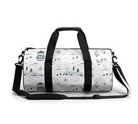 Magic Arctic Animals - Bolsa de gimnasio portátil para mujeres y hombres, bolsa de viaje para deportes, impresión de gimnasio, divertida bolsa de yoga