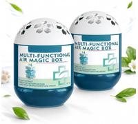 Magic Bead Box - Caja mágica para eliminar olores y polvo, multifuncional Air MagicBox, caja mágica de aire, fórmula a base de plantas, para el hogar, dormitorio, baño, oficina, coche y áreas de