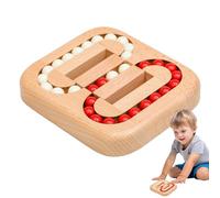 Magic Bean Puzzle Toy - Rotating Wooden Brain Teaser | Kongming Lock Strategy Game - Handheld Stress Relief Educational Challenge Logic Activity Kids Teens Adults Party Favor