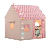Magic Bed Castle - Base Secreta de Princesa con Luces de Cortina LED | Canopía de ensueño para niñas - de Cama Gemelo/Queen (Cubierta Lavable extraíble, Listo para Regalo, 60 "de Alto, Rosa/bla