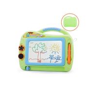 Magic Board - Erasable Slate - 2 Magnetic Stamps - 17.5x11.7 cm - Green