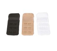 MAGIC BODYFASHION Lote de 3 extensiones de corchetes. Color Blanco + beige + negro