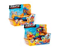 Magic Box Piratix - Pack de 2 Barcos(World Octo Fury Y Skull Blade),Pirate Ship con su capitan, tesoro exclusivo y moneda