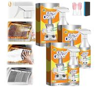 Magic Brush Pro Spray Cleaner, 2025 New Magic Brush Pro Cleaner, 60ml Kitchen Foam Cleaners - Powerful Stain Removal, Multi-purpose Foam Cleanerfor Kitchens, Countertop, Range Hoods, Ovens (3Pcs)