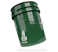 MAGIC BUCKET | Cubo para lavado de auto a mano de color verde oscuro | 20 litros aprox. 5 galones EE. UU. | compatible con Grit Guard, Detail Guardz Dirt Lock, Chemical Guys Dirt Trap, Gamma Lid