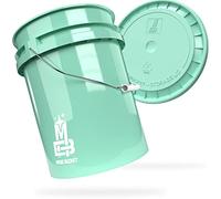 MAGIC BUCKET | Juego de Cubos de Lavado para Coche, Lavado a Mano con Tapa de Cubo a Juego, 5 US GAL, Aprox. 20 litros, Compatible con Grit Guard, Detail Guardz Dirt Lock, Dirt Trap